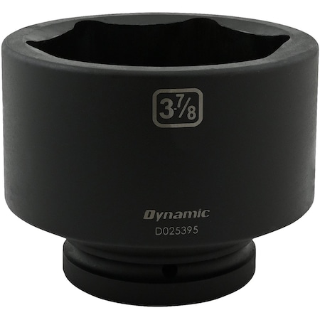 Dynamic 1" Drive Standard Socket, Black Phosphate, Tools 3-7/8" X 1" Drive, 6 Point Standard Length D025395